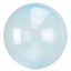 Áttetsző Crystal Gömb Blue Fólia lufi 45 cm