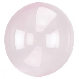 Áttetsző Crystal Gömb Light Pink Fólia lufi 45 cm