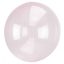 Áttetsző Crystal Gömb Light Pink Fólia lufi 45 cm