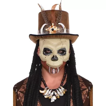 Halloween Witch Doctor felnőtt műanyag maszk