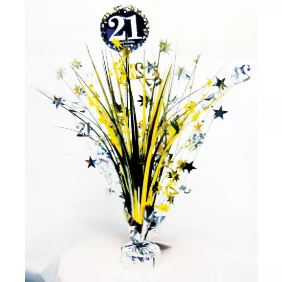 Happy Birthday Gold 21 asztaldísz 45,7 cm Happy Birthday Gold 21 asztaldísz 45,7 cm