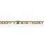 Happy Birthday Gold 21 hologrammos felirat 213 cm