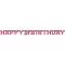 Happy Birthday Pink 18 hologramos felirat 213 cm