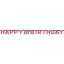 Happy Birthday Pink 18 hologramos felirat 213 cm