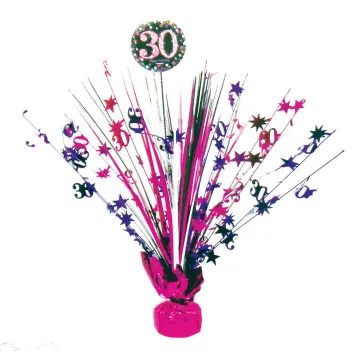 Happy Birthday Pink 30 asztaldísz 45,7 cm