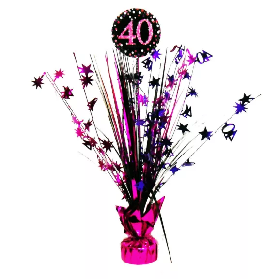 Happy Birthday Pink 40 asztaldísz 45,7 cm Happy Birthday Pink 40 asztaldísz 45,7 cm