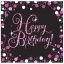 Happy Birthday Pink szalvéta 16 db-os 33x33 cm