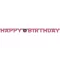Happy Birthday Pink felirat 213 cm