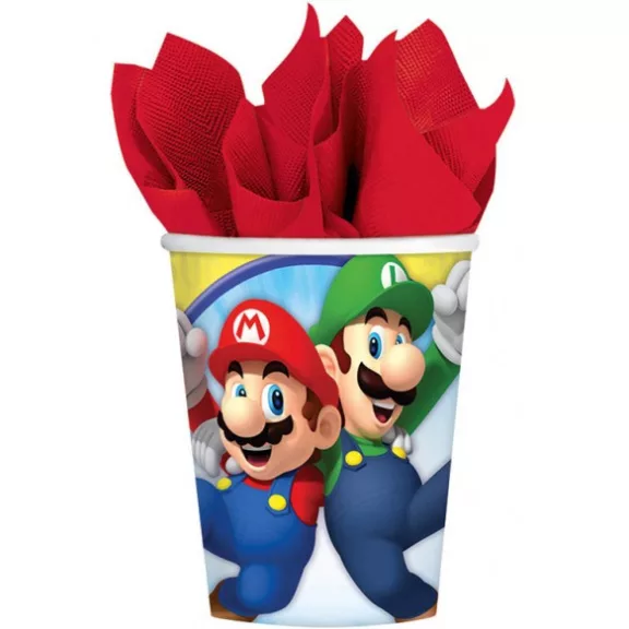 Super Mario Mushroom World papír pohár 8 db-os 250 ml Super Mario Mushroom World papír pohár 8 db-os 250 ml
