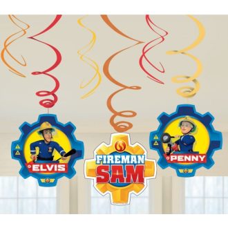 Sam a tűzoltó Fire szalag dekoráció 6 db-os szett