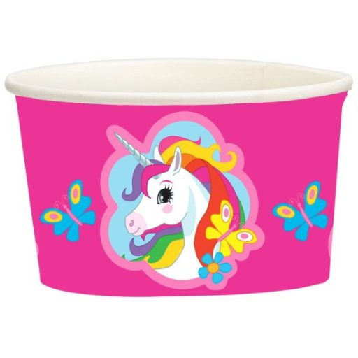 Unikornis Meadow papír fagyi kehely 8 db-os 270 ml
