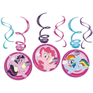   Én kicsi pónim Rainbow Sparkle szalag dekoráció 6 db-os szett