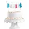 Sellő Colorful torta dekoráció 15 cm