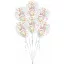 Színes Colorful konfettivel töltött léggömb, lufi 6 db-os 11 inch (27,5 cm)