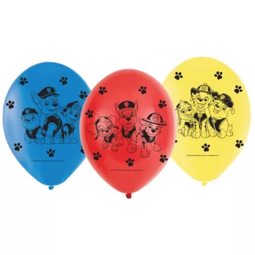   Mancs Őrjárat Heroes léggömb, lufi 6 db-os 9 inch (22,8 cm)