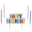 Happy Birthday Colorful tortagyertya, gyertya szett 5 db-os