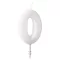 Fehér White csillámos gyertya 0-ás 6,5 cm