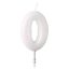 Fehér White csillámos gyertya 0-ás 6,5 cm