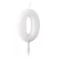 Fehér White csillámos gyertya 0-ás 6,5 cm