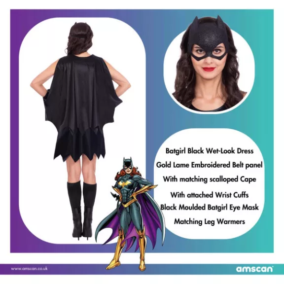 Batgirl Classic felnőtt jelmez S
