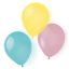 Színes Pastel léggömb, lufi 8 db-os 10 inch (25,4cm)