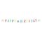 Konfettis Colorful Happy Birthday 18 felirat 180 cm