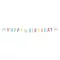 Konfettis Colorful Happy Birthday 21 felirat 180 cm