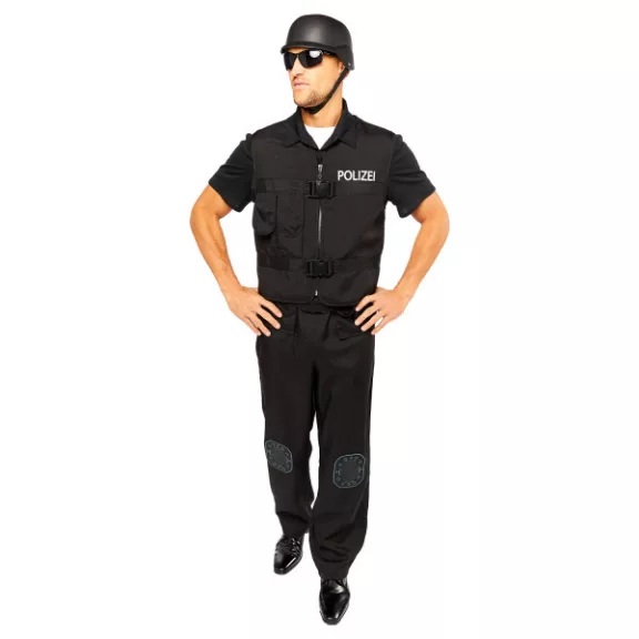 Német rendőr Swat felnőtt jelmez XL Német rendőr Swat felnőtt jelmez XL