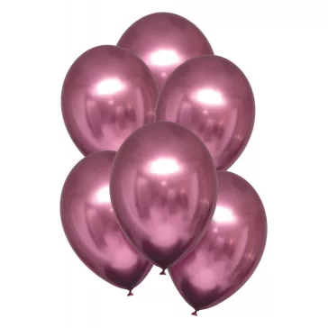 Szatén Flamingo léggömb, lufi 6 db-os 11 inch (27,5cm)