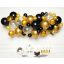Színes Black Gold léggömb, lufi girland 66 db-os szett