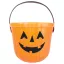 Halloween Tök Orange cukorka gyűjtő vödör 17x14 cm