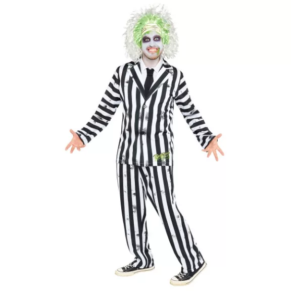 Beetlejuice Striped felnőtt jelmez L Beetlejuice Striped felnőtt jelmez L