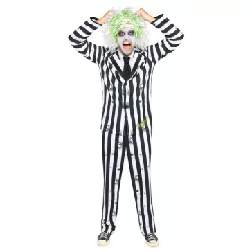 Beetlejuice Striped felnőtt jelmez L