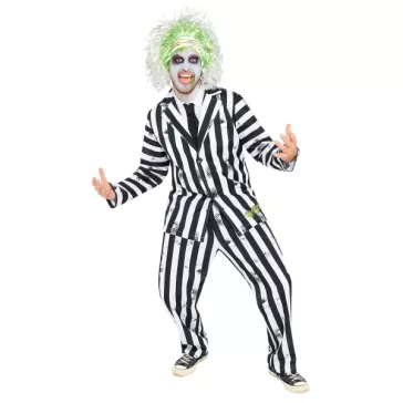 Beetlejuice Striped felnőtt jelmez L