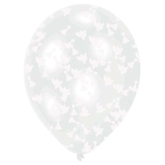   Esküvő Clear töltött léggömb, lufi 6 db-os 11 inch (27,5 cm)