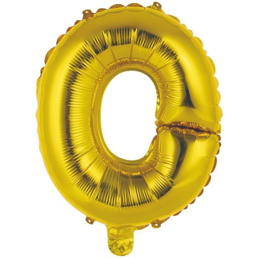 Arany Gold O betű fólia lufi 45 cm
