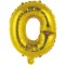 Arany Gold O betű fólia lufi 45 cm