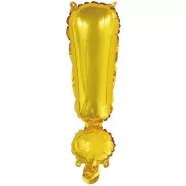 Arany Gold ! betű fólia lufi, 43 cm