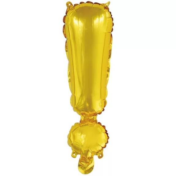 Arany Gold ! betű fólia lufi, 43 cm Arany Gold ! betű fólia lufi, 43 cm