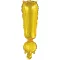 Arany Gold ! betű fólia lufi, 43 cm