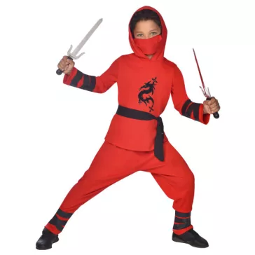 Ninja Warrior Red jelmez 3-4 év