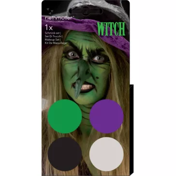 Boszorkány Halloween arcfesték, smink szett