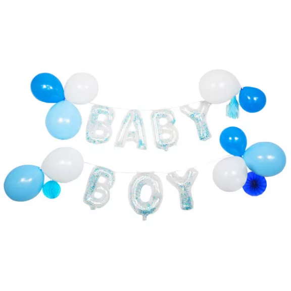 Baby Boy fólia lufi, léggömb szett Baby Boy fólia lufi, léggömb szett