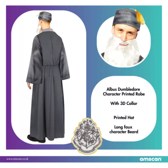 Harry Potter Dumbledore felnőtt jelmez XL