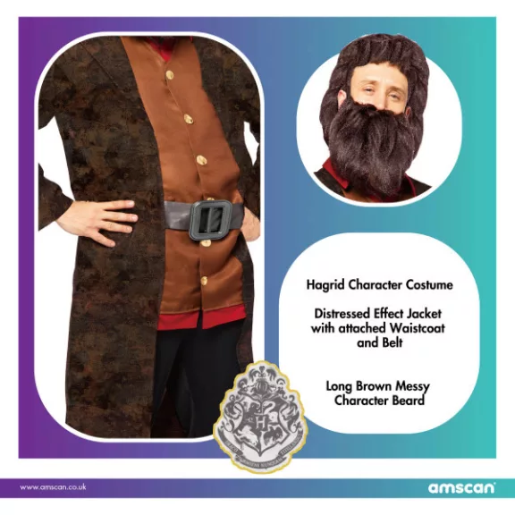 Harry Potter Hagrid felnőtt jelmez L