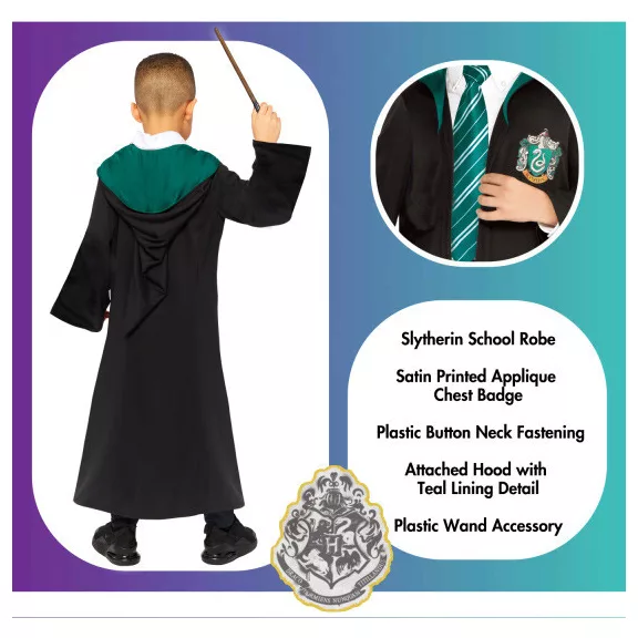 Harry Potter Slytherin jelmez 6-8 év