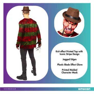 Freddy Kruger Scary felnőtt jelmez M/L