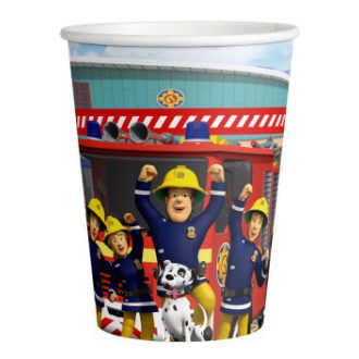 Sam a tűzoltó Teamwork papír pohár 8 db-os 250 ml