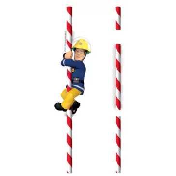 Sam a tűzoltó Teamwork papír szívószál 8 db-os szett