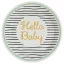 Hello Baby Gold papírtányér 8 db-os 23 cm